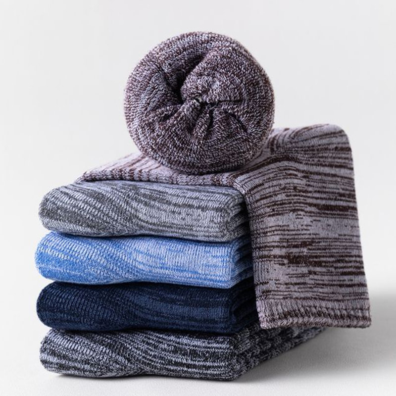 جورابهای حلقه ای گرم و گرم شده ضخیم شده جورابهای حلقه ای گرم و گرم شده ضخیم شده