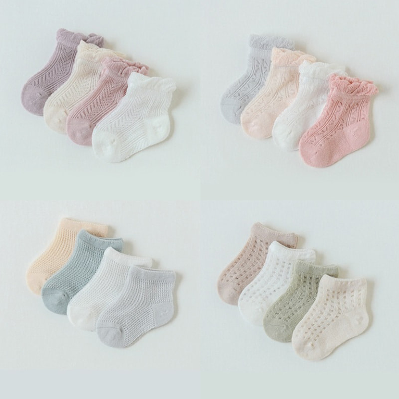جوراب کودک تابستانی جدید فوق العاده نازک مشبک یخ پذیر ابریشمی بدون چربی دهان الاستیک جوراب کوتاه جوراب های نوزاد تازه متولد شده جوراب کودک تابستانی جدید فوق العاده نازک مشبک یخ پذیر ابریشمی بدون چربی دهان الاستیک جوراب کوتاه جوراب های نوزاد تازه متولد شده